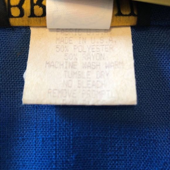 Breli II  Womens Coat Shift Dress Blue Midi Notch Lapel Short Sleeve VTG USA 16 - Picture 7 of 7